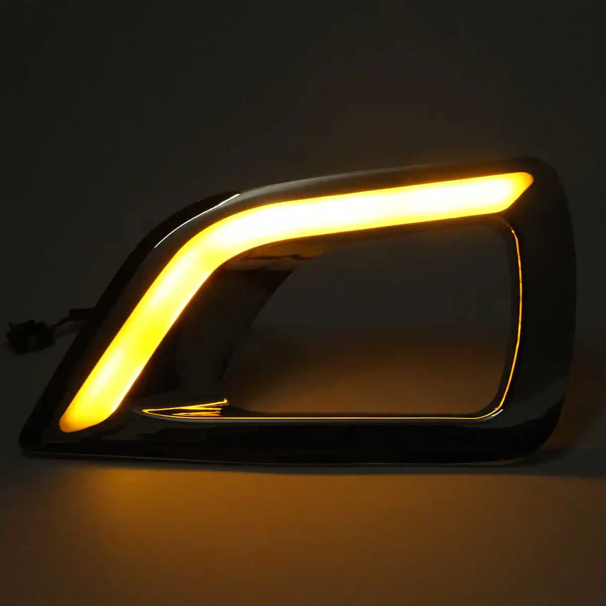

2pcs LED Switchback White and Amber DRL Daytime Fog Light Signals External Light Run Lamp For Nissan Navara NP300 2015-16