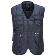 2017 autumn and winter men's outdoor multi-pocket down jacket vest waistcoat leisure thicken fishing waistcoat 2017 autumn and winter men's outdoor multi-pocket down jacket vest waistcoat leisure thicken fishing waistcoat