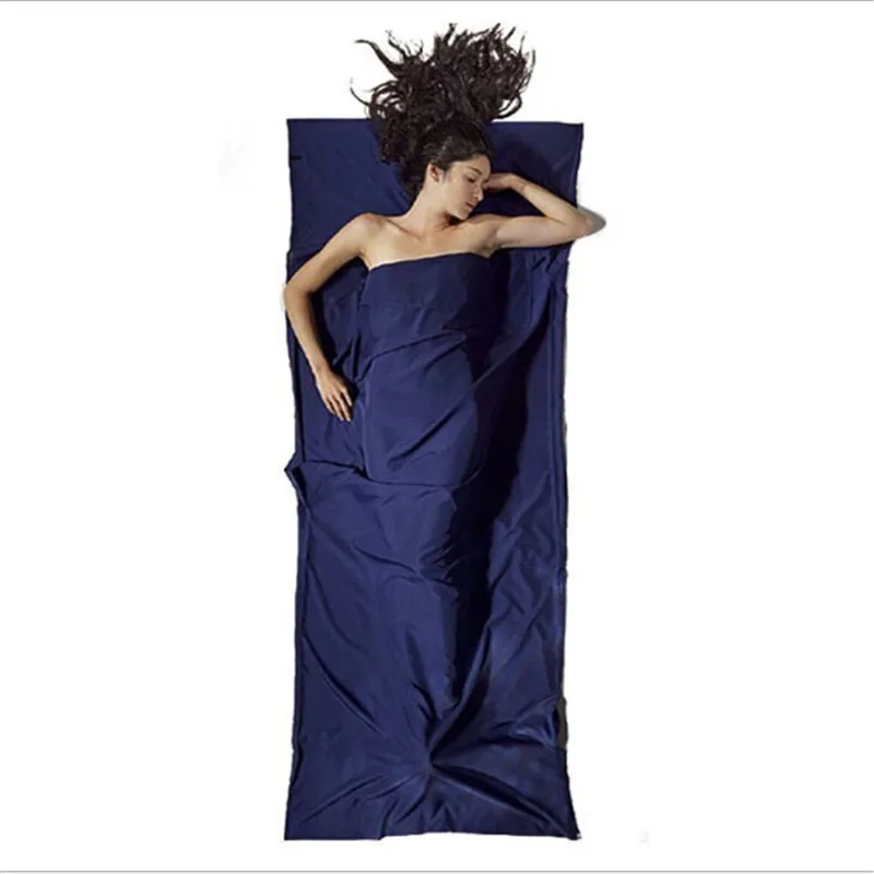 

2018 Adults Polyester Fiber Sleeping Pocket Liner Outdoor Sports Thick Hiking Camping Climbing Traval Warm Sleeping Bag Liner