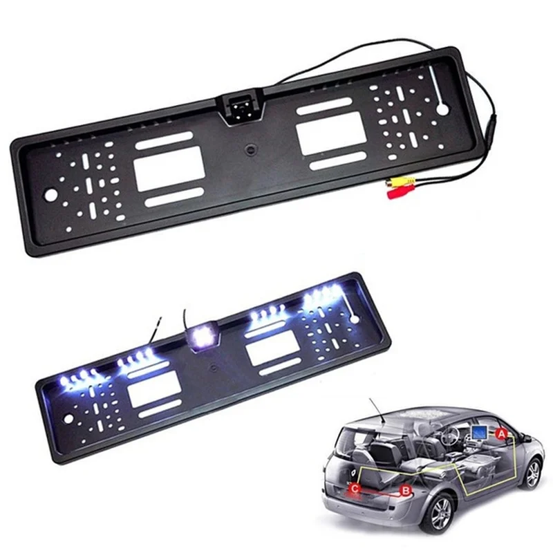 DEDC Universal HD Car Rear View Backup Reverse font b Camera b font European License Plate