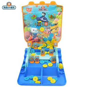 

original Octonauts action figure Toy children push coin amusement mini pinball arcade game machine home Toy for children