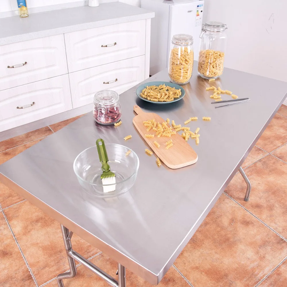 Giantex Details about Stainless Steel Folding Work Table 48\