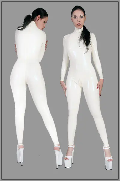 Sexy-Unisex-Womens-White-Latex-Catsuit-Rubber-Bodysuits-with-Front-Crotch-Zip-High-Quality-Latex-Rubber-Zentai