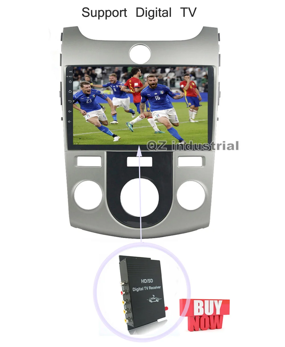 Best QZ industrial HD 9" Android 8.1 T3 Car DVD player For KIA Cerato Forte MT 2008-2011 with GPS 3G 4G WIFI Radio Navigation RDS Map 14