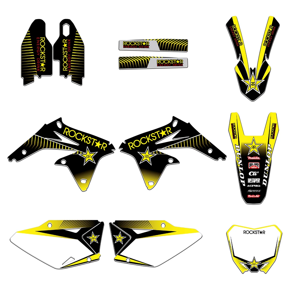 Мотоцикл Графика наклейки для Suzuki RMZ450 РМЗ 450 RM-Z 450 2008 2009 2010 2011 2012 2013