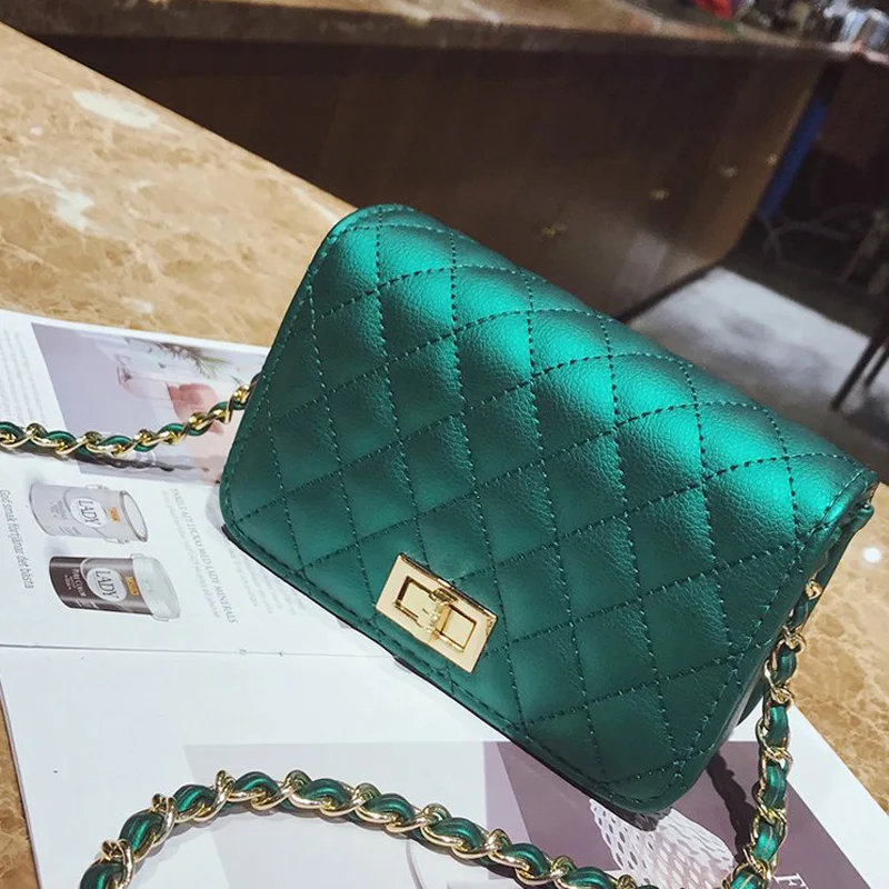 Women Bag Female Handbags Leather Over Shoulder Bag Crossbody Quilted Chain Diamond Red Small Flap Lock Fashion Sling Lady Bags Women Bag Female Handbags Leather Over Shoulder Bag Crossbody Quilted Chain Diamond Red Small Flap Lock Fashion Sling Lady Bags