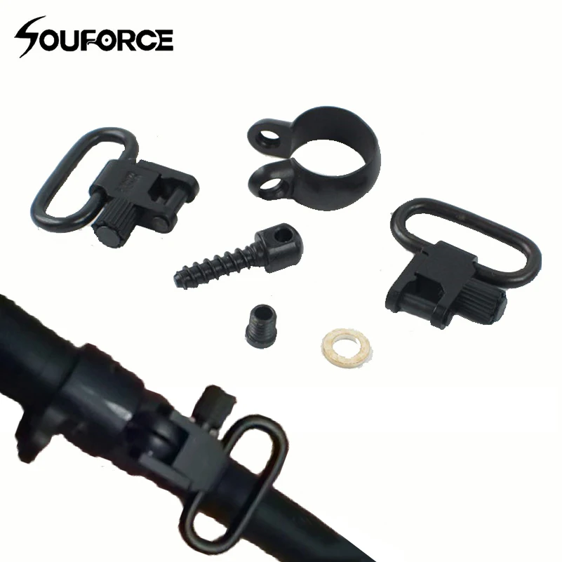 

Uncle Mike's QD 760&7600 or .645"-.660" Swivel #1441-2 Quick Detach Swivels for Rifle Hunting