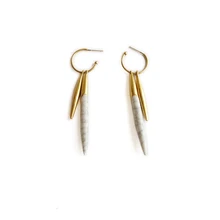 SDJ europeo de joyería de moda Pendientes de Gota de la Pluma Versátil 4 en 1-El Envío Gratuito