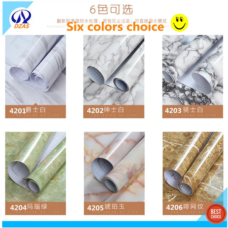 

Marble Textured self-adhesive Wallpapers Waterproof furniture cabinet wardrobe stove Surface ren self-adhesive wallpaper sticker