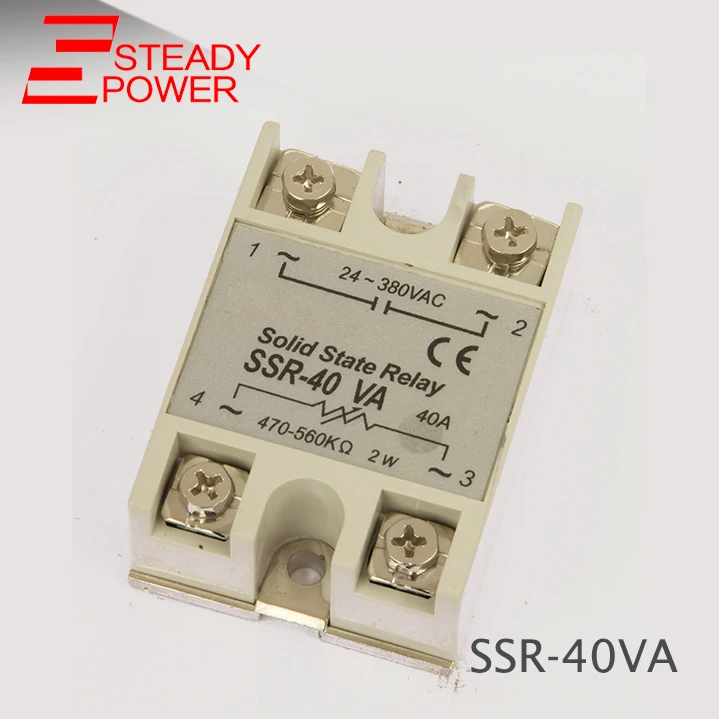 Твердотельные реле SSR 40AA 40A фактически 80 В 250 AC до 24 380 в/90 480 в ССР серии 40DA 40VA 40DD Реле