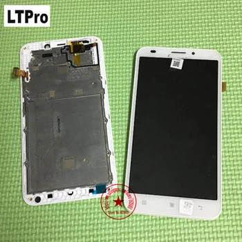 

LTPro Best Quality Tested Work White Full Glass Sensor LCD Display Touch Screen Digitizer Assembly with frame For Lenovo A916