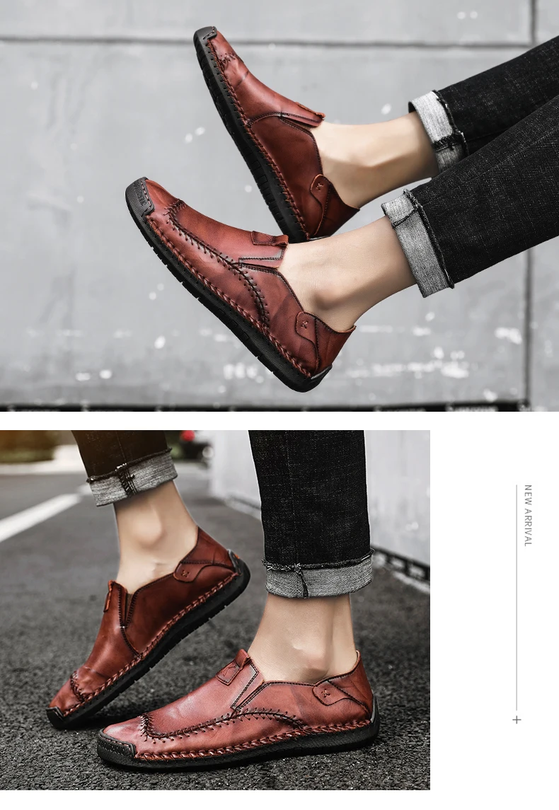 Jkpudun итальянская повседневные мужские туфли Элитный бренд Модные мужские лоферы из натуральной кожи; мокасины; удобные дышащие водонепроницаемые туфли без шнуровки