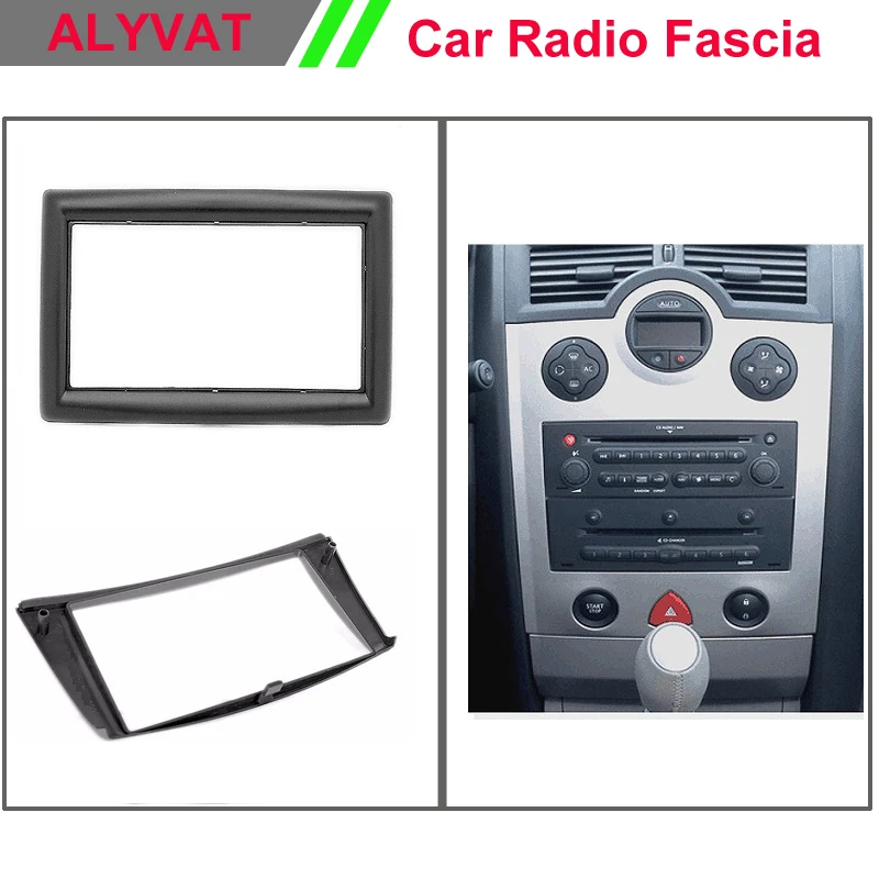 Двойной DIN Автомобильный dash радио фасция для RENAULT Megane Autostereo адаптер CD отделка