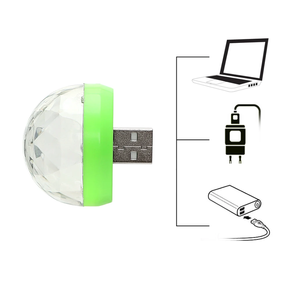 Миниатюрный цветной RGB светильник ITimo с USB светодиодный дискотек сценический