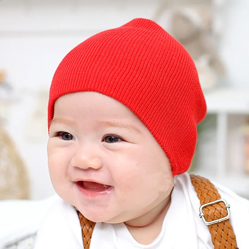 Buy Baby Hat Kids Newborn Knitted Cap Crochet Solid