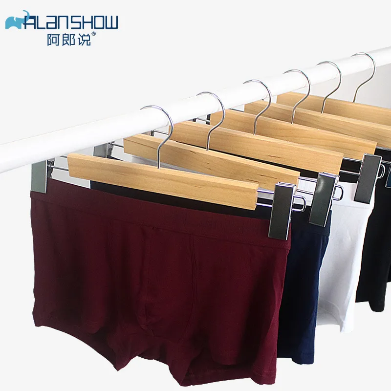 

ALANSHOW 4Pcs/lot Mens Underwear Soft Boxers Modal Boxer Men Solid Boxer Shorts Plus Size Boxers Comfortable Mens Underwear