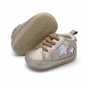

Baby Shoes Breathable PU Leather Shoes Star Print Boys Shoes Comfortable Girls Baby Sneakers Kids Toddler Shoes
