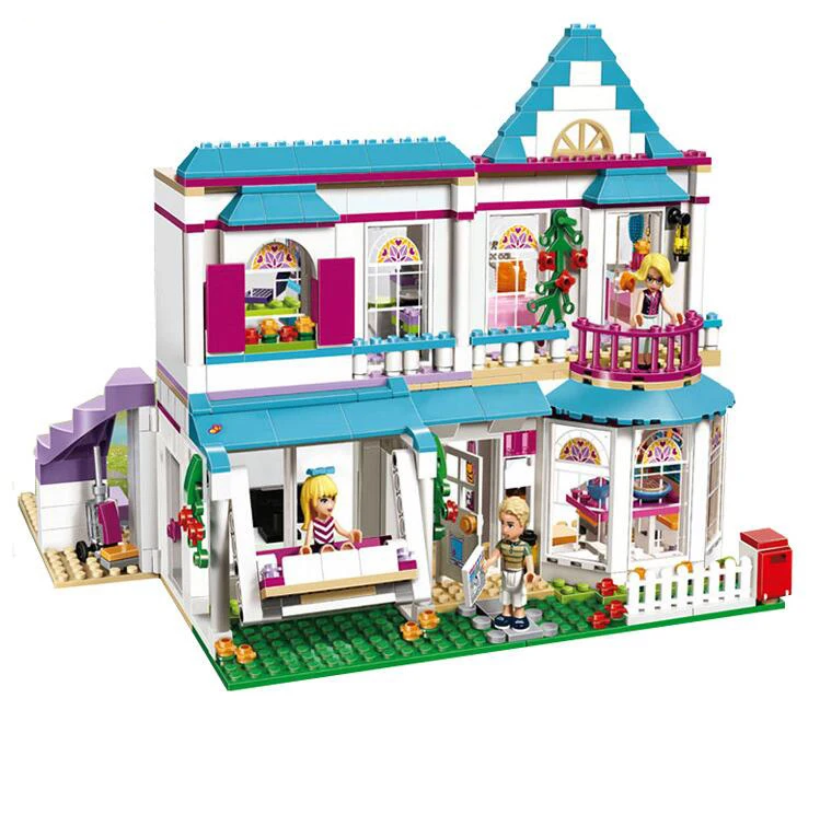 

Bela 10612 Blocks 649pcs Girl Friend Princess Stephanie's House Bela Building Block Compatible 41314 Brick Toy