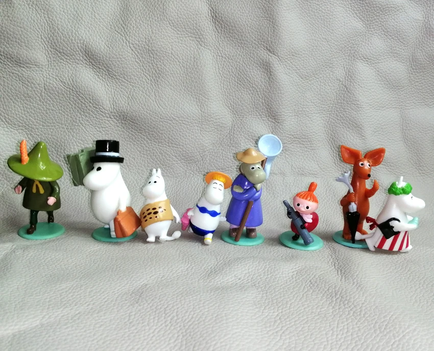 

Children Toys Hippo The Moomins Plastic Figures Dolls Some Are Original Trade 4-5.5cm