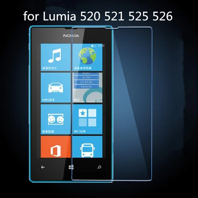 2.5D Закаленное стекло для Nokia Lumia 520 Высококачественная защитная пленка