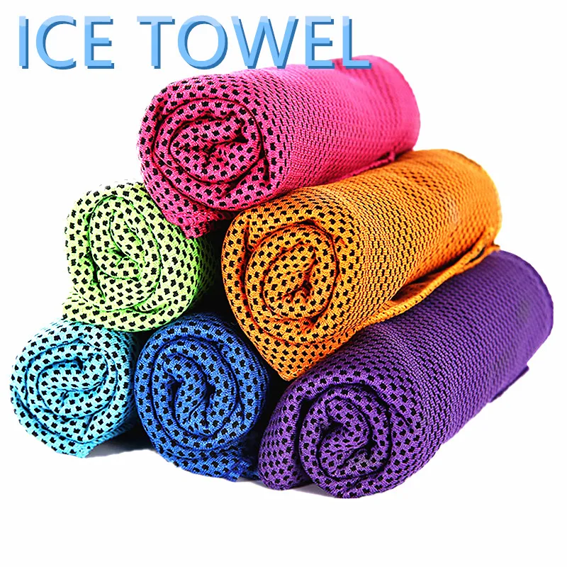 

Drop Shipping Sport Ice Towel Gym Jogging Utility Enduring Instant Cooling Face Towel Heat Relief Reusable Chill Cool Towel