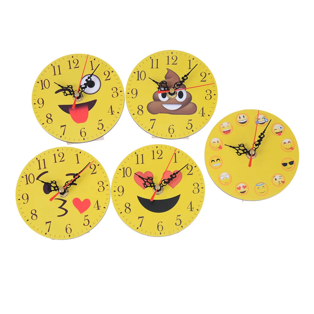 Kids Home decor Alarm Clocks Creative Digital Clock Silent Sweep Emoji