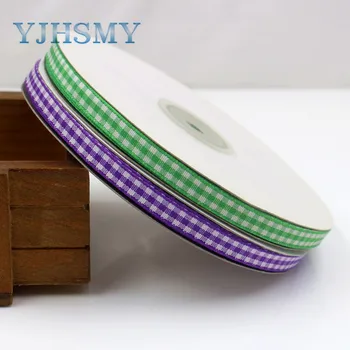 

YJHSMY,G-18630-S014-572, cotton plaid ribbon 6 mm, 50 yards, DIY handmade materials, clothing accessories headdress accessories