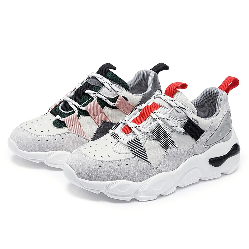 

Net shoes women's tide shoes summer round head with thick-soled color matching breathable and comfortable fashion women's shoes