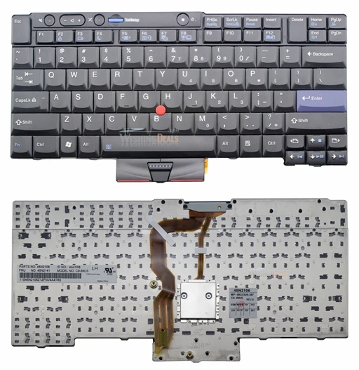 New for Lenovo Thinkpad T410 T420 T510 T520 US English Keyboard-in