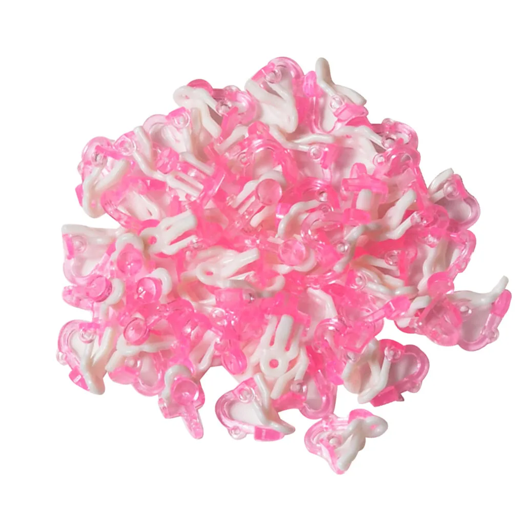 

50 pcs Plastic Ear Clips Base Ear Hanging No Piercing Earring Base For DIY Children Kids Earring Jewelry Findings