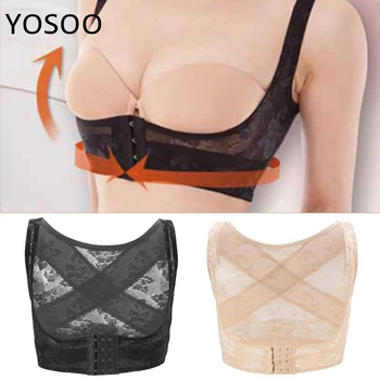 Chest Brace Back Support Bandage Corset Belt Shoulder Band Breast Lift Up Bra Body Shaper Strap Back Posture Corrector For Women