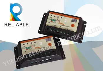 

PWM 10A 12V 24V Auto Switch intelligence Solar Charge Controller Solar power system LED display Free shipping
