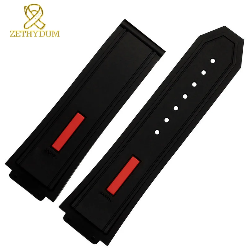 

wholesale rubber watch strap Convex mouth wristwatches belt Folding clasp silicone bracelet 25*19mm