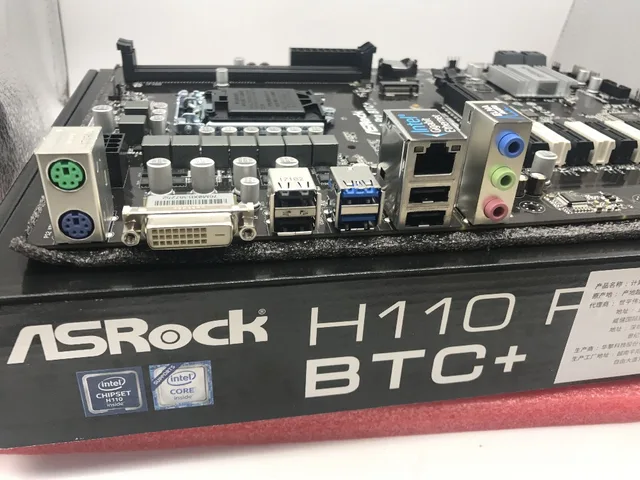 Crypto Mining Asrock H110 Pro Btc+ Lga 1151 Asrock Motherboard