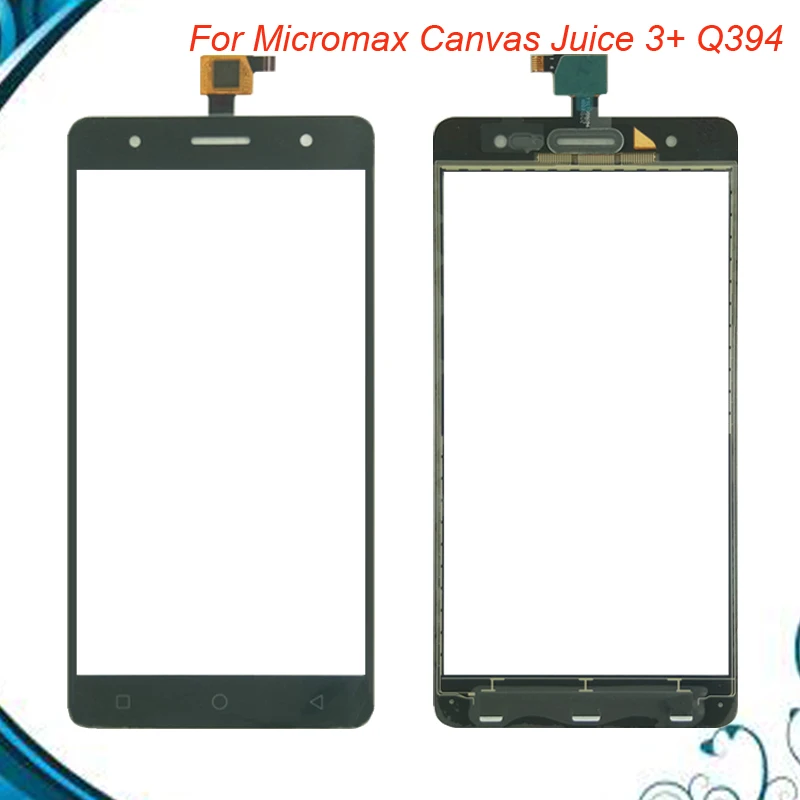 100% протестированный сенсорный экран ОК для Micromax Canvas Juice 3 + Q394 дигитайзер Панель