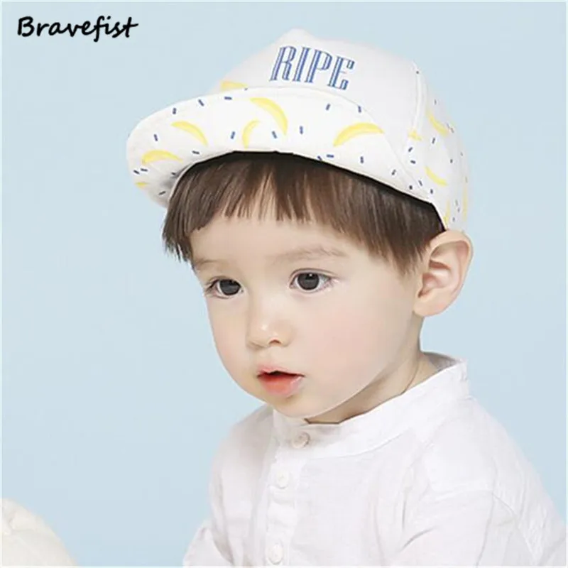 Cute Baby Hat For Kids Boy Girl Adjustable Baseball Cap Banana Style