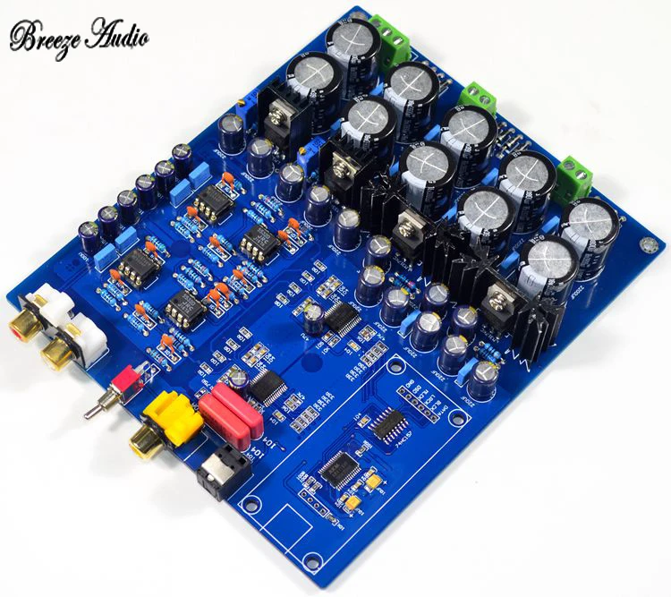 AK4396VF decoder board AK4113 luxury decoder dual chip JRC5532 NE5534 DAC support fiber coaxial USB input