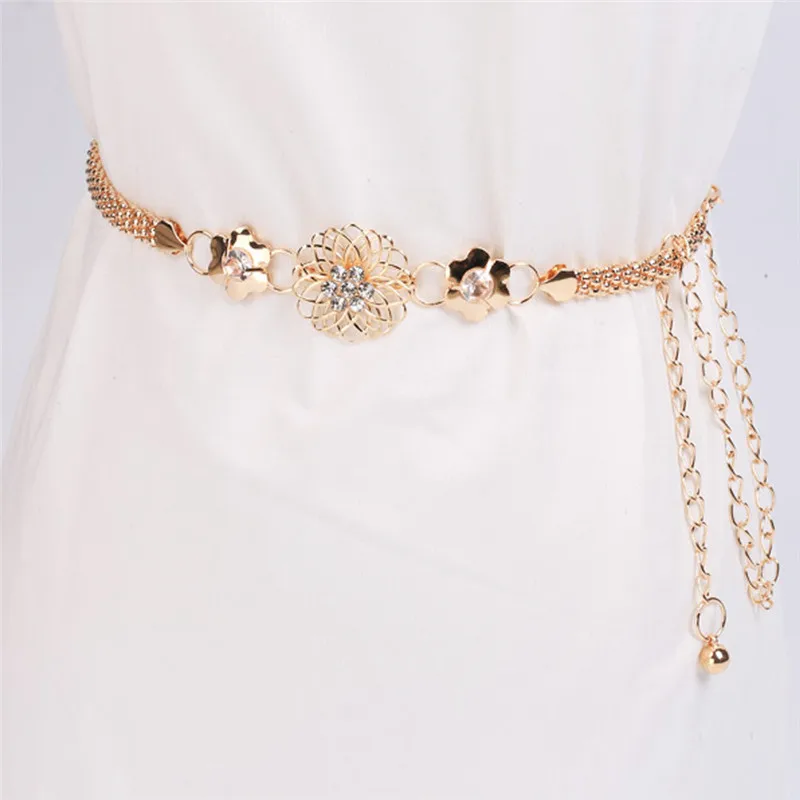 2019 new arrival Women's Lady Fashion Metal Chain Style Belt Body Chain For dress and shirt belts for women 40FE0209