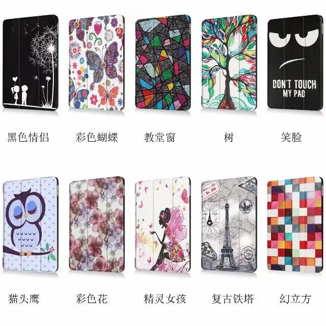 Cartoon Slim Coque for Apple iPad 2017 2018 9.7 Cover Smart Auto Sleep Wake-Up Stand A1822 A1893 PU For iPad 2018 2017 9.7 Case (1)