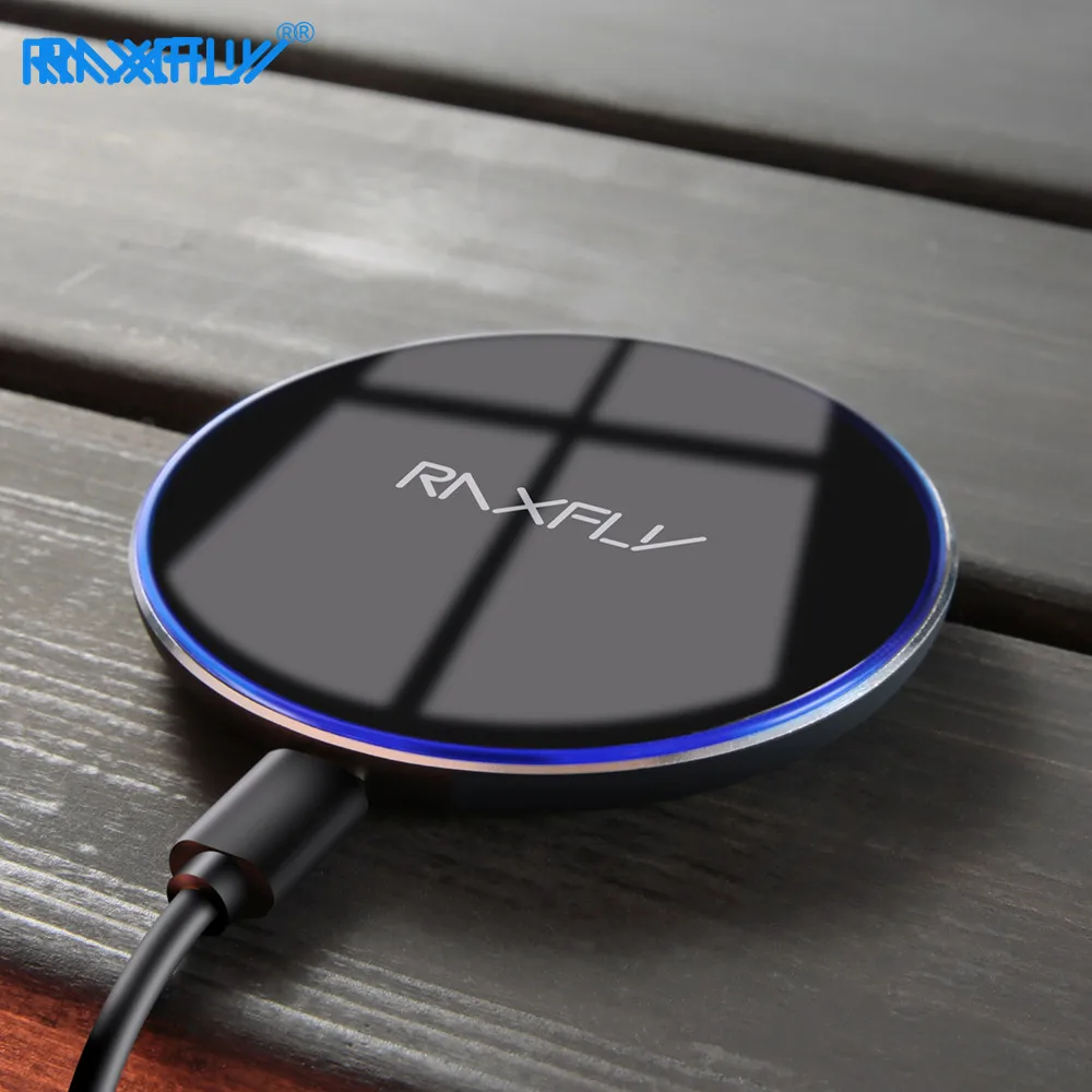 

RAXFLY 10W New Model Wireless Charger For Huawei Mate 20 Pro Fast Qi Wireless Charger For iPhone XR XS X XS Max 8 Plus Charging