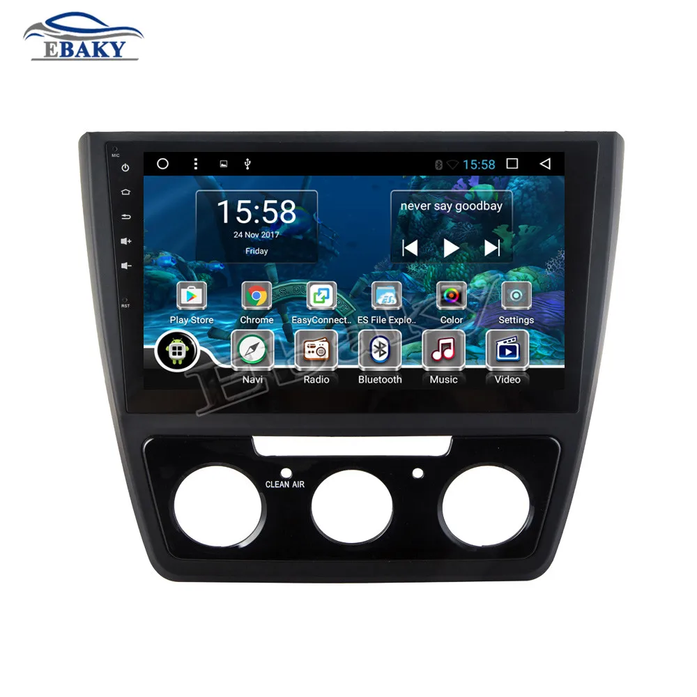 Excellent NaviTopia 10.1inch 1GB/2GB RAM Quad Core/Octa Core Android 7.1/8.1 Car DVD Radio for SKODA YETI 2016- with GPS/wifi/maps 2