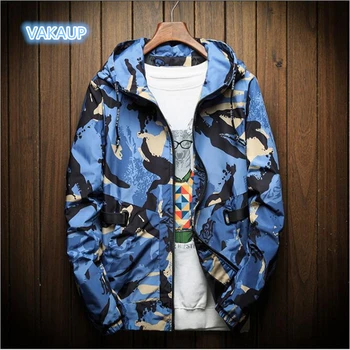 

Men Jacket Hoodies Veste Homme Hiver Fashion Foreign Trade Jacket Camouflage Windbreaker Casual Coat Lovers Rick And Morty