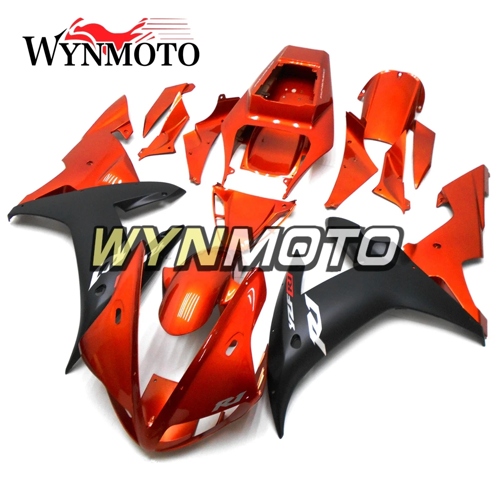 

Complete Fairings Kit For Yamaha YZF1000 R1 Year 2002-2003 02 03 Injection ABS Plastics Cowling Bodywork Cover Orange Frames New