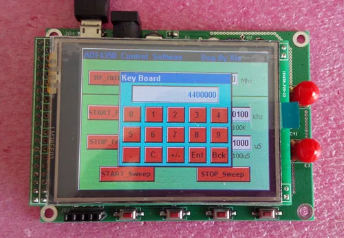 ADF4350 ADF4351 модуль TFT цветной сенсорный экран STM32 развертки частоты источник сигнала