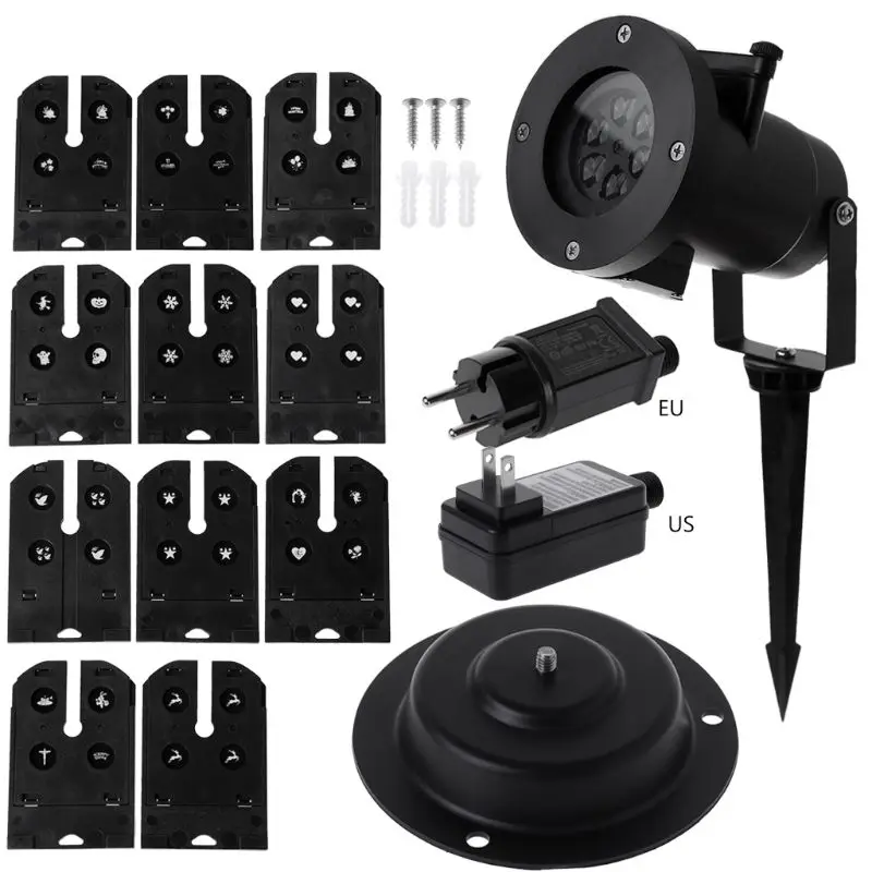 

Waterproof LED Stage Light AC 100-240V Laser Diifferent Patterns Projection Lamp