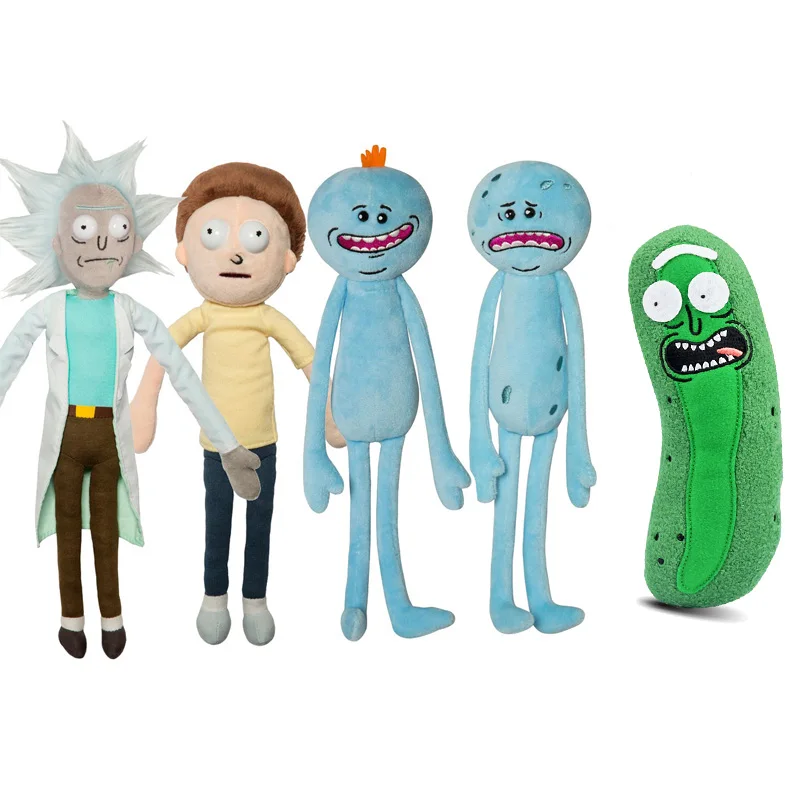 

Rick and Morty Pickle Happy & Sad Meeseeks Stuffed Doll Plush Toy