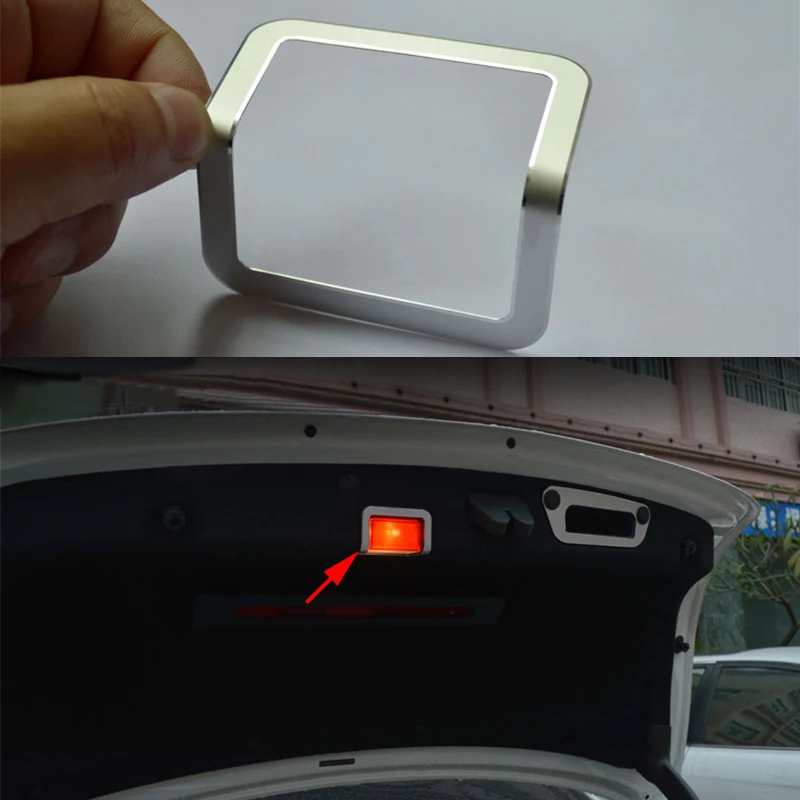 Rear Trunk Warning Light Cover Trim Frame For Mercedes Benz C Class
