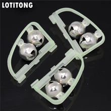 10 шт. светящиеся рыболовные удочки, колокольчики для рыбалки, сигнализаторы для укусов, зажимные наконечники, колокольчики, кольцо для ночного рыболовства, колокольчики для рыбалки