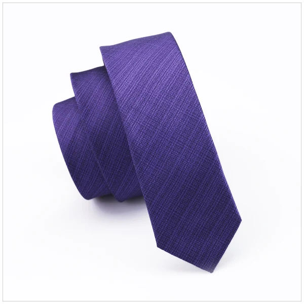 

2016 Fashion Slim Tie Purple and White Striped Skinny Narrow gravata Fixd Silk Neck Ties For men 5.5cm width Wedding dress E-237