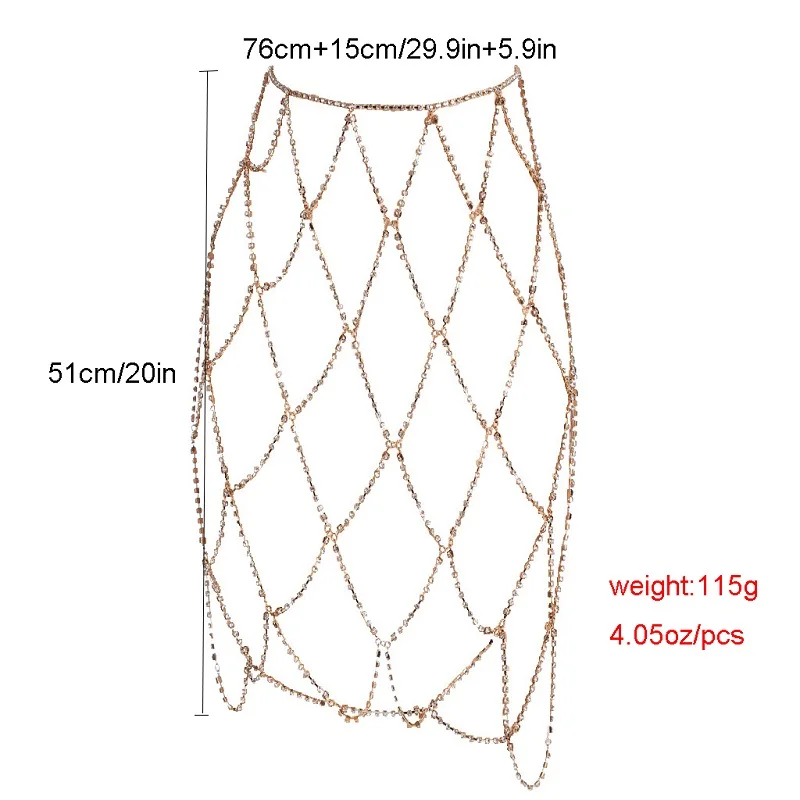 Сексуальная блестящая цепочка для тела на талию, Пляжное бикини, пупка, талия, цепь, ручная работа, акриловые блестки, юбка, цепочка на талию